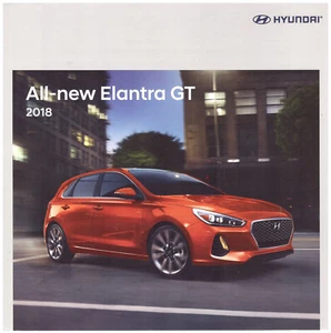 2018 The All New Hyundai Elantra GT, 12-Page Foldout Compact Canadian Brochure - Picture 1 of 3