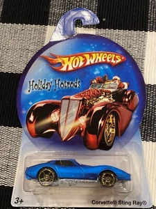 Hot Wheels Corvette Stingray 2006 Holiday Hot Rods azul satinado - Imagen 1 de 1
