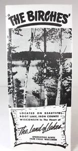 The Birches Resort Brochure. On Boot Lake. Park Falls Wisconsin. - Picture 1 of 9