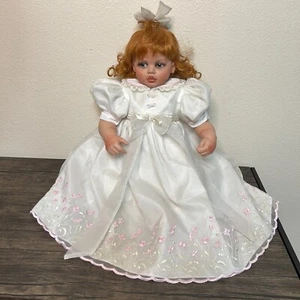 FAYZAH SPANOS 24" Vinyl Baby Girl Doll Precious Heirloom Orange Hair 3735 - Picture 1 of 22