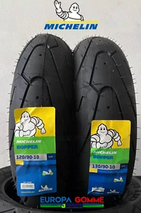 COPPIA 120/90-10 57L + 130/90-10 61L MICHELIN BOPPER DOT 2025/24 GOMME BOOSTER - Foto 1 di 6