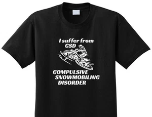 CAMISETA COMPULSIVA DESORDEN DE MOTOS DE NIEVE GATO ÁRTICO, POLARIS, SKI-DOO - Imagen 1 de 4