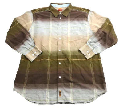 Y2K Mecca Mens Plaid Long-Sleeve Button-down Shirt Size 2XL 100% Cotton - Image 1 of 4