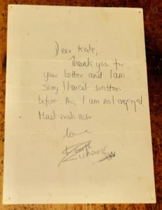 KEITH RICHARDS STONES HANDWRITTEN SIGNED LETTER TO A FAN CIRCA 1963 UACC RACC - Picture 1 of 3