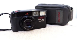 Vintage Pentax ZOOM 70-X 35mm film point and shoot camera & case - Picture 1 of 5