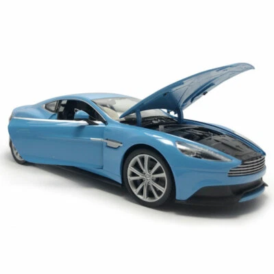 1/24 Scale 2014 Aston Martin Vanquish Model Car Diecast Collectible Vehicle Blue - Image 1 of 4
