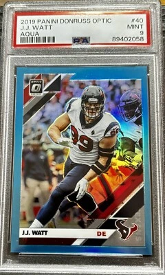 PSA como nuevo 9 - 2019 Panini Donruss Optic - Aqua Prizm #40 J.J. vatios/299 Foto 1 de 2