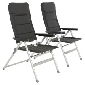 2er Set Premium Alu-Stuhl extrastarke Polsterung Gartenstuhl Klappstuhl klappbar - Bild 1 von 7