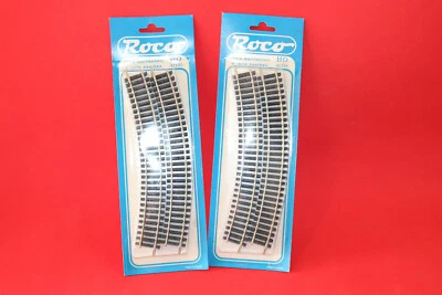  LOT DE RAILS  COURBES ROCO HO TRAIN ELECTRIQUE VOIE MAILLECHORT 42105  - Photo 1/2