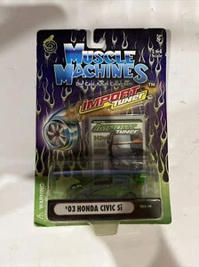 Muscle Machines Import Tuner '03Honda Civic HB 1:64 Scale Diecast - Picture 1 of 2