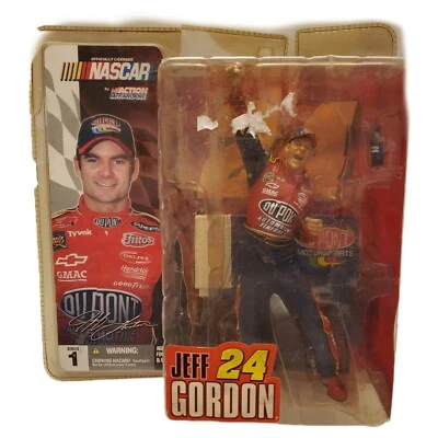 Figura de acción McFarlane Jeff Gordon #24 Serie 1 - 2003 - Caja dañada sellada Foto 1 de 4
