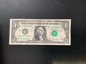 2013 $1 DOLLAR BILL B13151514B (BB) - Picture 1 of 4