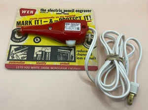 Grabador de lápiz eléctrico vintage WEN Products - rojo - con caja original - modelo 21 - Imagen 1 de 4