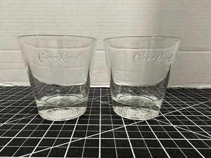 Set of 2 Crown Royal Whiskey Limited Edition Clear Lowball Glasses - Picture 1 of 6
