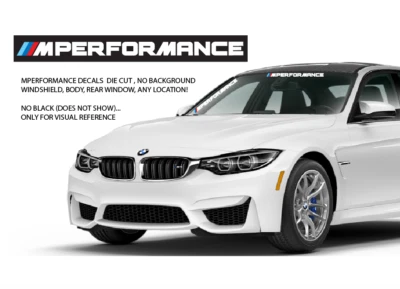 BMW MPerformance Side Windshield Body Hood Fender Window Sticker Graphic - 20" W - Image 1 of 3