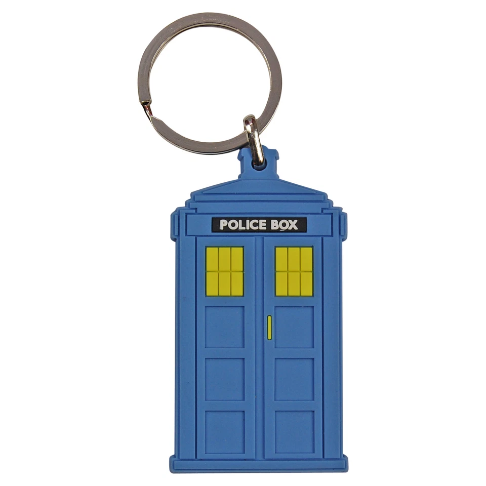 Dr Who Keyring Police Box in PVC - Image 1 of 1