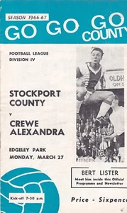 Stockport County v Crewe Alexandra, 1966 1967 - Picture 1 of 1