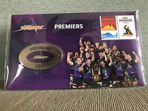 Nueva Cubierta de Medallón Melbourne Storm Collectors 2017 Sellada Sin Reserva Sin Reserva Nueva - Imagen 1 de 2