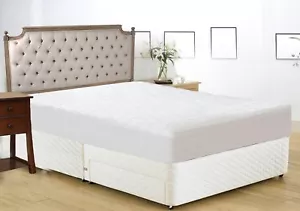 Premium Quilted Cotton Waterproof / Fitted Mattress Protector Cover - Picture 1 of 2