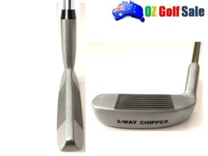 2-Way TWO-WAY GOLF CHIPPER 18* STEEL SHAFT RUBBER GRIP 35" or Custom Length - Picture 1 of 3