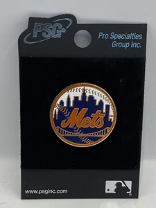 PSG New York Mets 1" Round Pin Hat Lapel Jacket NEW - Picture 1 of 3
