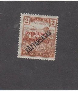 "HÚNGARA (MK5579) # IN26a VF-MNH 2f 1918 "KOZTARSASAG" O/IMPRESO/CV INVERTIDO $50 - Imagen 1 de 1