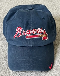 Atlanta Braves Nike Team Strapback Dad Hat Cap Adjustable Baseball - Picture 1 of 10