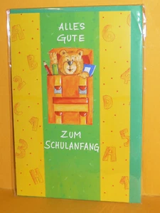 Alles Gute zum Schulanfang - Glückwunschkarte - Neu&Ovp - - Bild 1 von 1