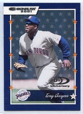 2001 Donruss Baseball - #24 - Tony Gwynn - San Diego Padres