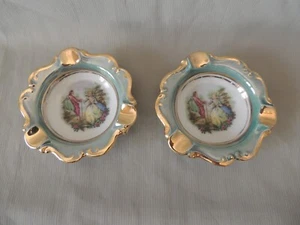2 Collectible small porcelain ashtrays - Picture 1 of 13