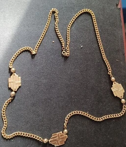 36" goldfarbene Gliederkette - Bild 1 von 3