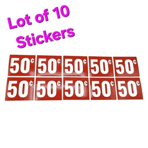 Adesivo decalcomania prezzo divertimento distributore automatico giochi arcade 50 centesimi - Foto 1 di 3