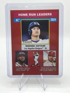 2025 Topps Heritage Red Border #193 Kyle Schwarber/Marcell Ozuna/Shohei Ohtani - Bild 1 von 2