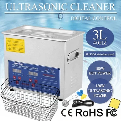 SDKEHUI 3L Ultraschallreiniger Ultraschallreinigungsgerät Edelstahl Ultrasonic Cleaner