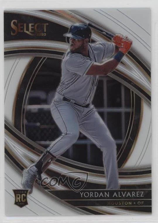 2020 Panini Select Premier White Prizm /50 Yordan Alvarez #154 Rookie RC - Image 1 of 2