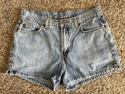 Vintage Y2K Lucky Brand Denim 916 Shorts Womens 10|30 Distressed 3" USA Made - Image 1 of 4