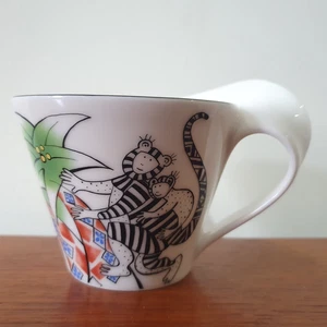 Villeroy & Boch New Wave Caffe Jungle Mug Cup Monkeys Design Discontinued - Picture 1 of 6