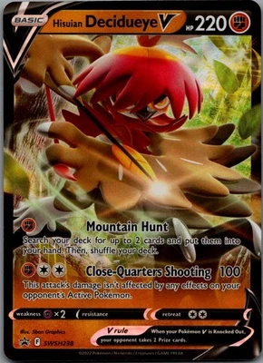 Hisuian Decidueye V Promo SWSH: Sword & Shield Promo Cards SWSH238 NM - Image 1 of 2