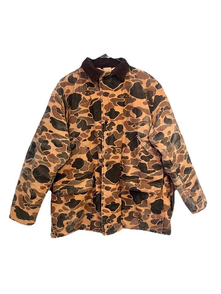 Vintage 80s 3M Thinsulate Duck Camo Hunting Coat Jacket Size Large - Image 1 of 4
