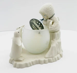Vtg 1999 Dept. 56 Snowbabies "Once Upon A Time" Penguin Votive Candle Holder - Picture 1 of 13