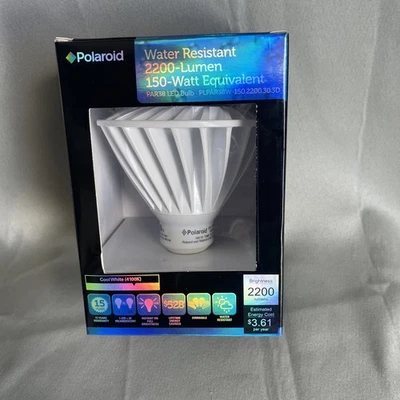 Polaroid PAR38 LED Bulb. 2200 Lumens-150W for 30W-Dimmable-Water Resistant - Image 1 of 4