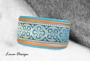 Windhundhalsband Hundehalsband Greyhound collar Galgo Saluki Sloughi Barsoi fl - Picture 1 of 5