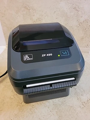 Zebra ZP450 Thermal Label Printer Partially Tested Please Read May Be For Parts - Image 1 of 4
