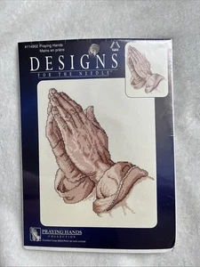 Leisure Arts PRAYING HANDS Counted Cross Stitch Kit #114902 NEW - Picture 1 of 3