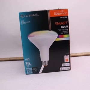 EcoSmart Smart BR40 Color Changing CEC LED Light Bulb with Voice Control - Picture 1 of 5
