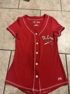 St Louis Cardinals Shirt Womens S Red MLB Baseball Jersey TX3 Cool - Picture 1 of 7