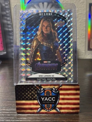 2022 UD Marvel Allure Brie Larson as Captain Marvel White Diamond /50 - Image 1 of 2