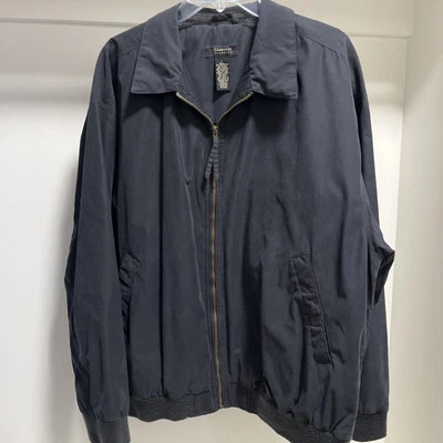 Chaqueta de golf Cambridge Classics negra cremallera completa manga larga hombre talla L de colección Foto 1 de 4