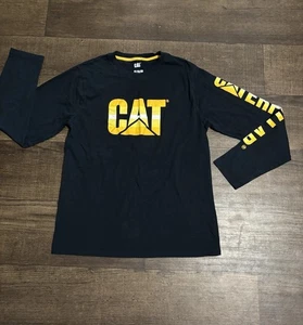 CAT Caterpiller Big Boys Rundhals Langarm T-Shirt XL Navy Blau - Bild 1 von 6