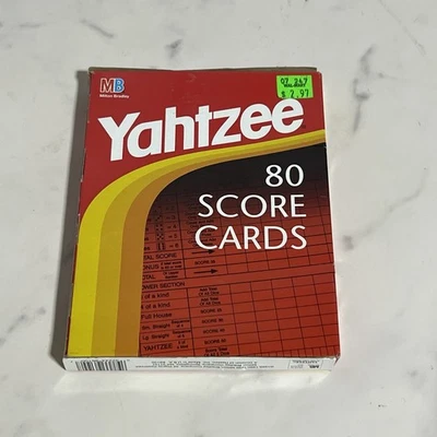 Yahtzee Score Pads Cards Vintage New Old Stock NOS 1996 Sealed 80 Cards - Image 1 of 4